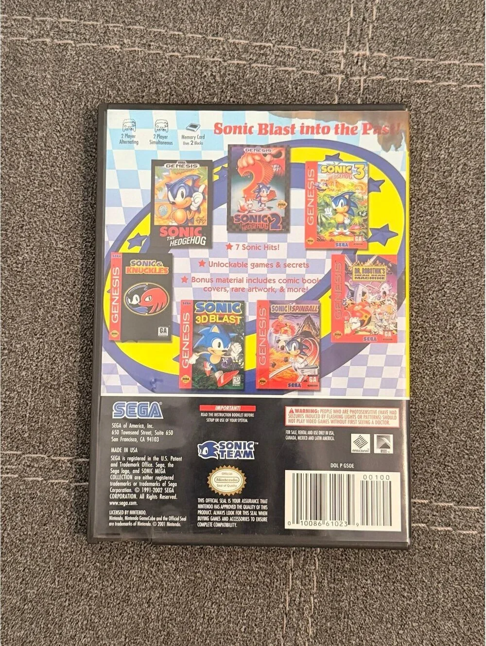 Sonic Mega Collection for Nintendo GameCube